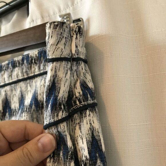 Anthropologie Cartonnier Larimar Ikat Blue Motif High Waist Short Womens 10 - Picture 6 of 12